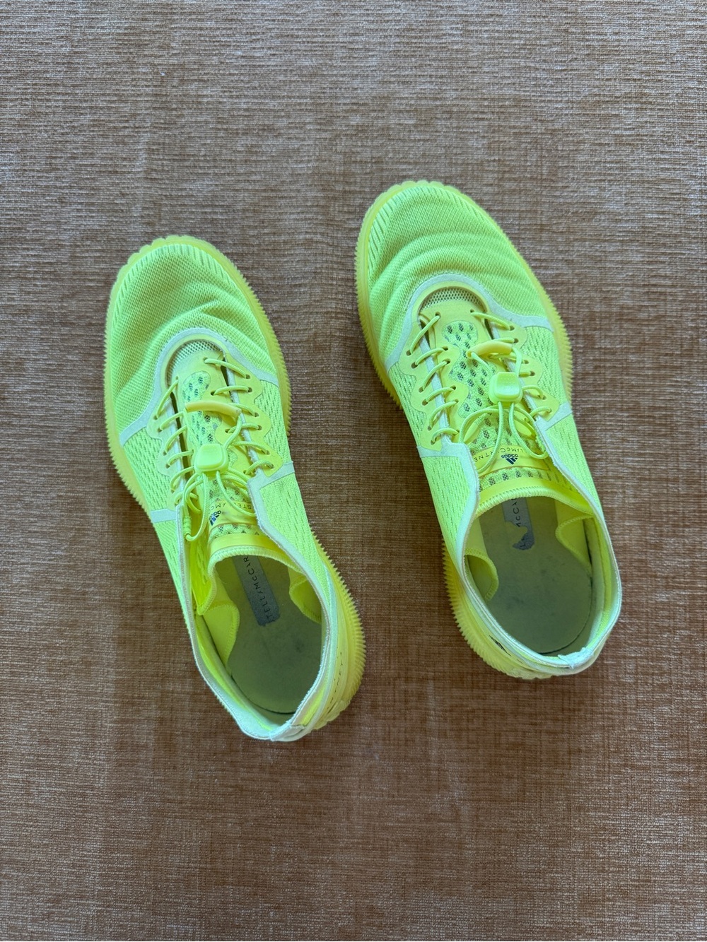 Adidas by Stella McCartney Neon Yellow Athletic Sneakers